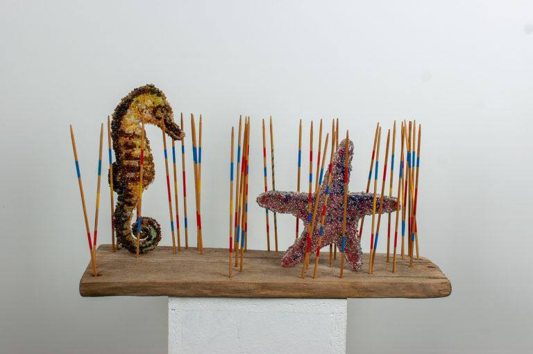 Kunstobjekt Kunst aus Wachs und Styropor